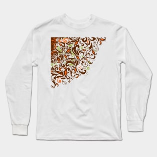 Abstract Floral Design 6 Long Sleeve T-Shirt